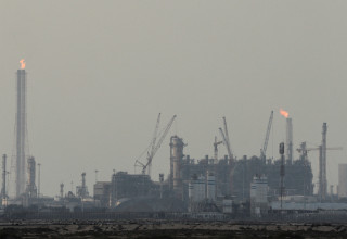 מתקני ייצור הגז הטבעי הנוזלי (LNG) של קטאר בראס לאפן (צילום: REUTERS/Stringer)