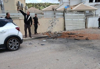 פגיעת רסיס בגליל (צילום: קובי דהן, מרום הגליל)