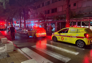 הזירה בהרצליה (צילום: תיעוד מבצעי מד"א)