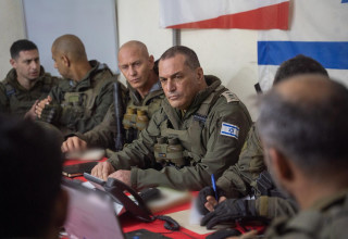הרמטכ"ל אייל זמיר בדרום לבנון (צילום: דובר צה"ל)