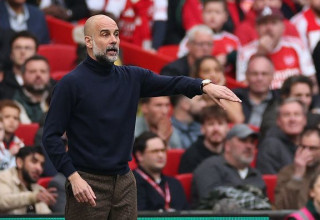 פפ גווארדיולה מאמן מנצ'סטר סיטי (צילום: ADRIAN DENNIS)