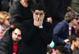 הפנים אומרות הכול. מיקל ארטטה (צילום: רויטרס)