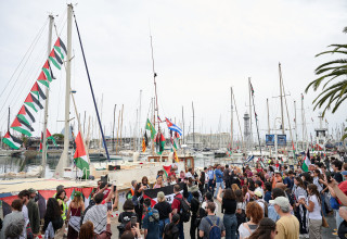 משט "סומוד" לפני ההפלגה (צילום: gettyimages)