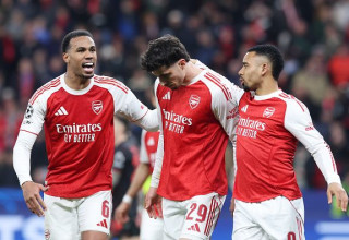 גבריאל ז'סוס, קאי האברץ, גביראל מגלייאיס (צילום: Alexander Hassenstein - UEFA)