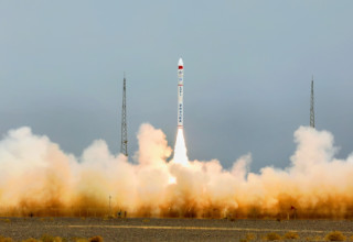 שיגור הלוויין הסיני TEE-01B (צילום: צילום מסך)