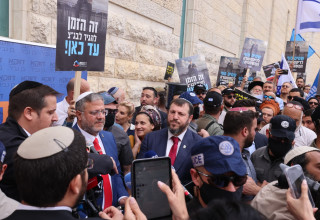 איתמר בן גביר בבג"ץ (צילום: מרק ישראל סלם)