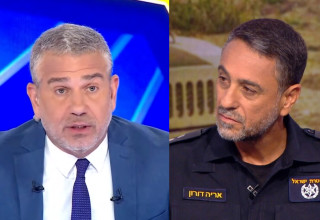 אריה דורון, ינון מגל (צילום: צילום מסך ערוץ 12, צילום מסך ערוץ 14)