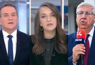 יעקב ברדוגו, לוסי אהריש, דני קושמרו (צילום: ארי לייב אברמס פלאש 90, צילום מסך ערוץ 13, צילום מסך ערוץ 12)