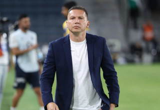 מאמן מכבי חיפה ברק בכר (צילום: דני מרון)