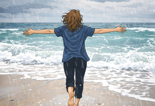 חוף הים (צילום: AI)