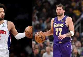 לוקה דונצ'יץ' וקייד קנינגהאם (צילום: עיבוד תמונה, GETTY)