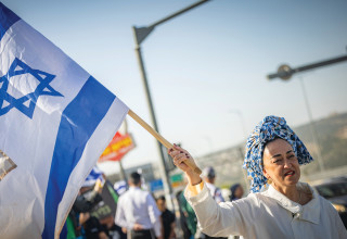 ללי דרעי בצעדה (צילום: יונתן זינדל פלאש 90)