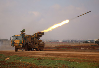 משגר טילים טורקי (צילום: AAREF WATAD/AFP via Getty Images)