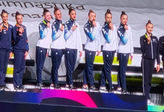 בנות נבחרת ישראל התעמלות אומנותית (צילום: אתר רשמי, איגוד ההתעמלות)