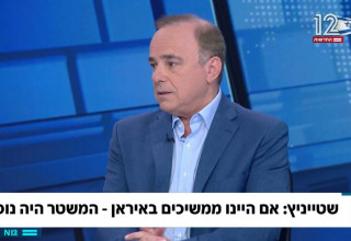 יובל שטייניץ ב"פגוש את העיתונות" (צילום: צילום מסך קשת 12)