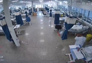 בית חולים באיראן (צילום: רשתות איראניות)