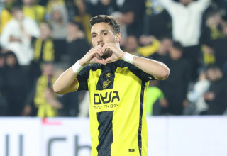 ירדן שועה שחקן בית"ר ירושלים חוגג שער (צילום: דני מרון)