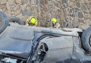 תאונת דרכים בגולן (צילום: כבאות והצלה לישראל)