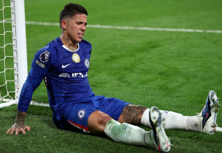 אנסו פרננדס שחקן צ'לסי נגד מנצ'סטר יונייטד (צילום: GettyImages)