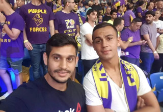 רס"ן בן ברונשטיין ז"ל במשחק של הפועל חולון (צילום: באדיבות המשפחה)