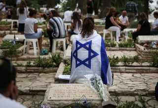 יום הזיכרון בהר הרצל (צילום: הדס פרוש, פלאש 90)