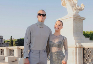 ארלינג הולאנד ובת זוגו איזבל (צילום: מסך, אינסטגרם)