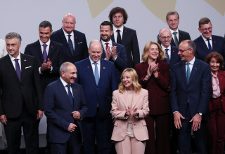 מנהיגי האיחוד האירופי (צילום: REUTERS/Suzanne Plunkett/Pool)