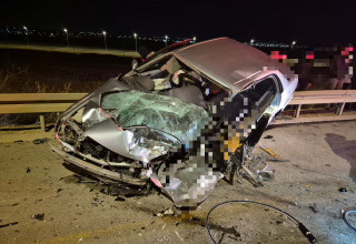 תאונת דרכים קטלנית בצומת שוקת (צילום: תיעוד מבצעי כב"ה)