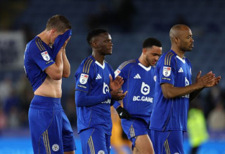 שחקני לסטר מאוכזבים (צילום: Getty images)