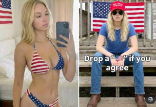 שפיענית הרשת "אמילי הארט" שנוצרה בבינה מאלכותית (צילום: צילום מסך רשת X)