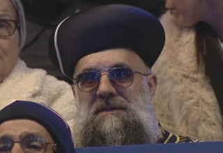 אייל ציונוב בטקס המשואות (צילום: צילום מסך)