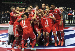 באיירן מינכן זוכה בגמר הגביע הגרמני 2012/13 (צילום: ullstein bild)