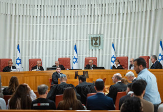 דיון בבג"ץ על הקמת ועדת חקירה לטבח ה-7 באוקטובר (צילום: יונתן זינדל פלאש 90)