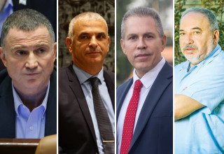 אביגדור ליברמן, גלעד ארדן, משה כחלון, יולי אדלשטיין (צילום: יוסי אלוני,שלומי יוסף,אסתי דזיובוב/TPS,נועם מושקוביץ, דוברות הכנסת)