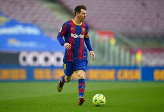 ליאו מסי במדי ברצלונה (צילום: GettyImages)