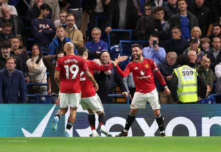 שחקני מנצ'סטר יונייטד חוגגים (צילום: GettyImages)
