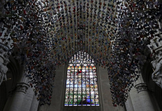 קתדרלת סנט מישל וסנט גודולה שבבריסל, וויטראז'ים אנטישמיים (צילום: רויטרס)