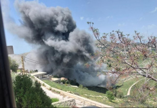 תקיפה בלבנון (צילום: צילום מסך רשת X)