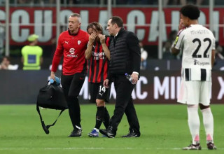 מודריץ' אחרי הפציעה (צילום: GettyImages, Marco Luzzani)