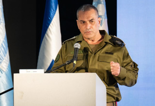 הרמטכ"ל אייל זמיר בכנס עדכון מבצעי למפקדי צה"ל (צילום: דובר צה"ל)
