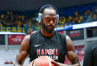 ג'אקורי וויליאמס שחקן הפועל ירושלים בארנה (צילום: דני מרון)