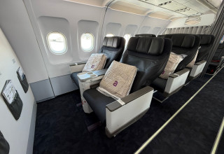 מחלקת ביזנס במטוס A320 (צילום: דוברות ארקיע)