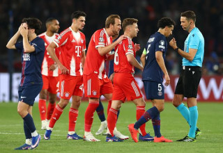 שחקני באיירן ופ.ס.ז' (צילום: gettyimages)