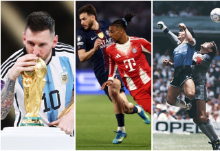 מראדונה מול שילטון, אוליסה מול קברצחליה ומסי מנשק את גביע המונדיאל (צילום: gettyimages)