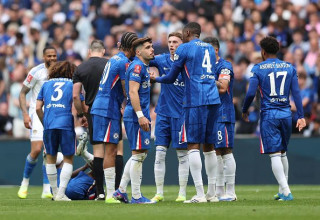 שחקני צ'לסי בחצי גמר הגביע נגד לידס (צילום: Rob Newell - CameraSport)