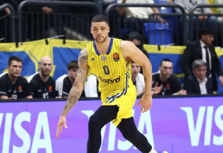 סחב את מכבי במחצית הראשונה. לונדברג (צילום: דני מרון)