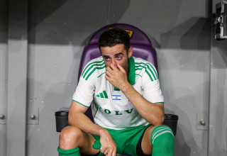 דולב חזיזה שחקן מכבי חיפה מאוכזב (צילום: קובי אליהו)