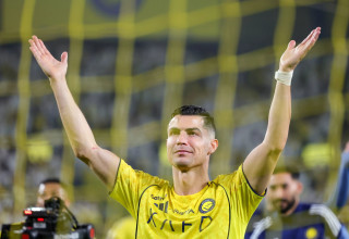 שחקן אל נאסר כריסטיאנו רונאלדו (צילום: GettyImages, Abdullah Ahmed)