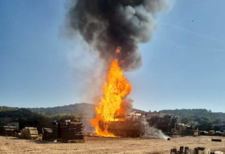 פגיעת כטב"מ בצפון (צילום: שימוש לפי סעיף 27א')