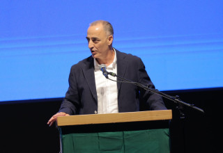 אל״ם (מיל׳) וג׳די סרחאן, יו״ר ״ברית אחים״ (צילום: כינן הנו)